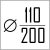 Диаметр сэндвич дымохода 110/200