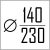 Диаметр сэндвич дымохода 140/230
