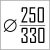 Диаметр сэндвич дымохода 250/330